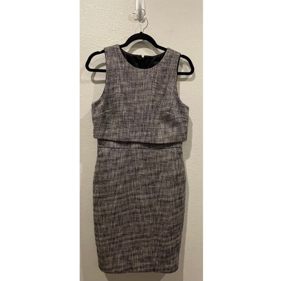 J. Crew Dresses & Skirts - J.CREW Black And White Tweed Dress